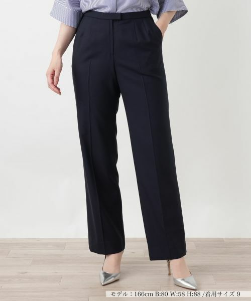 Leilian / レリアン その他パンツ | センタープレスパンツ（ネイビー）