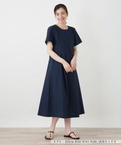 Leilian / レリアン ドレス | 洗えるサッカー調ワンピース【2026年5月カタログ】