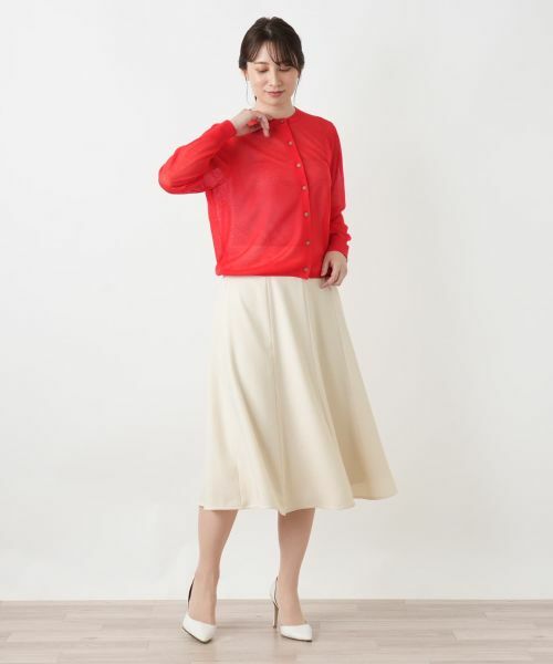 Leilian / レリアン ミニ・ひざ丈スカート | ミディ丈フレアスカート【Leilian WHITE LABEL】 | 詳細4