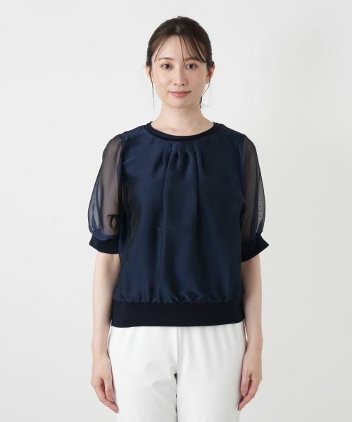 Leilian / レリアン シャツ・ブラウス | シアーレイヤードブラウス | 詳細7