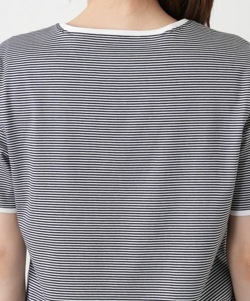 Leilian / レリアン カットソー | クラウン刺繍ナローボーダーTシャツ【MUSE BY ROCHAS Premiere】 | 詳細11