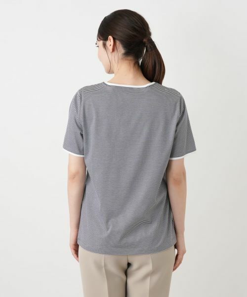 Leilian / レリアン カットソー | クラウン刺繍ナローボーダーTシャツ【MUSE BY ROCHAS Premiere】 | 詳細9