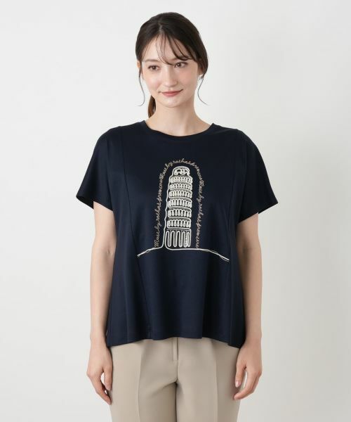 Leilian / レリアン カットソー | 刺繍クルーネックカットソー【MUSE BY ROCHAS Premiere】 | 詳細7