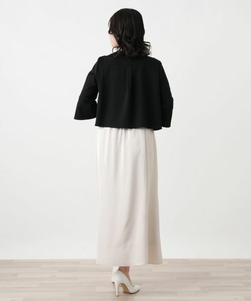 Leilian / レリアン テーラードジャケット | ノーカラーフレアジャケット | 詳細3