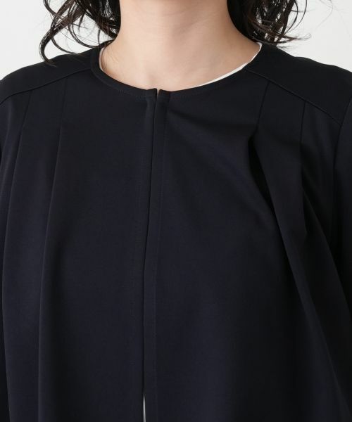 Leilian / レリアン テーラードジャケット | ノーカラーフレアジャケット | 詳細7