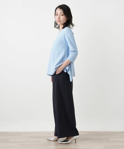 Leilian / レリアン ニット・セーター | Vネック七分袖フレアニット | 詳細17