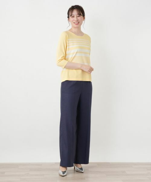 Leilian / レリアン ニット・セーター | ボーダークルーネックニット | 詳細1