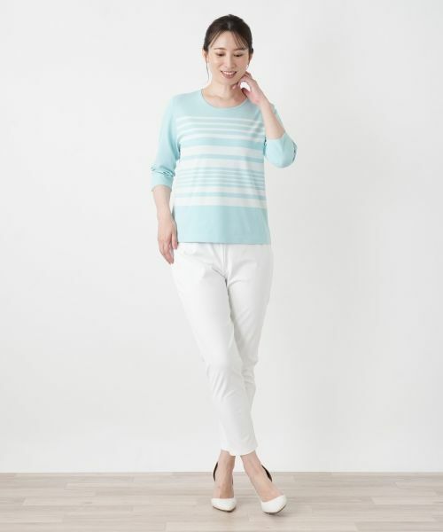 Leilian / レリアン ニット・セーター | ボーダークルーネックニット | 詳細12