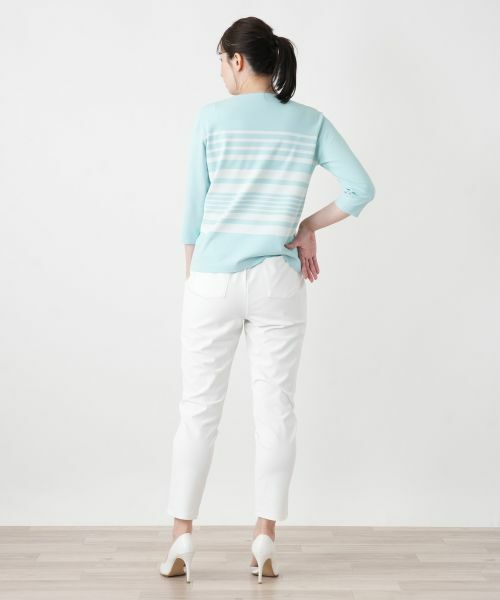 Leilian / レリアン ニット・セーター | ボーダークルーネックニット | 詳細14