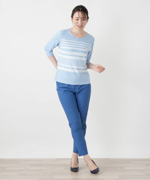 Leilian / レリアン ニット・セーター | ボーダークルーネックニット | 詳細15