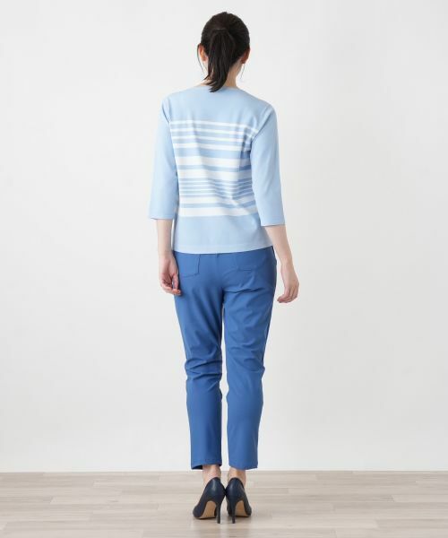 Leilian / レリアン ニット・セーター | ボーダークルーネックニット | 詳細17