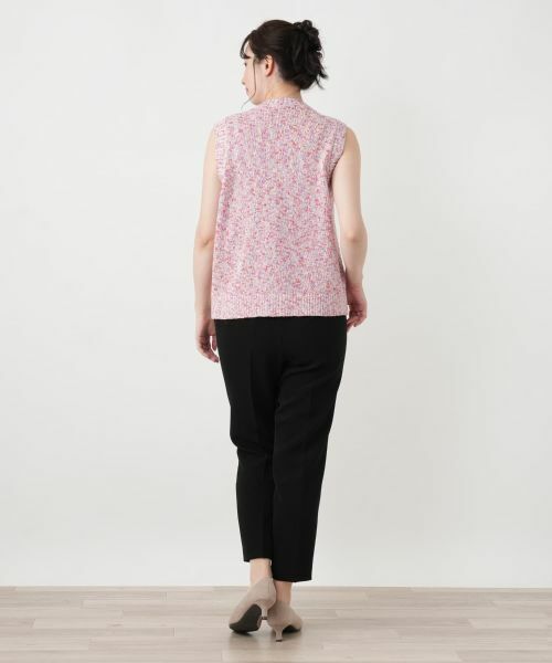 Leilian / レリアン テーラードジャケット | メランジニットベスト | 詳細16