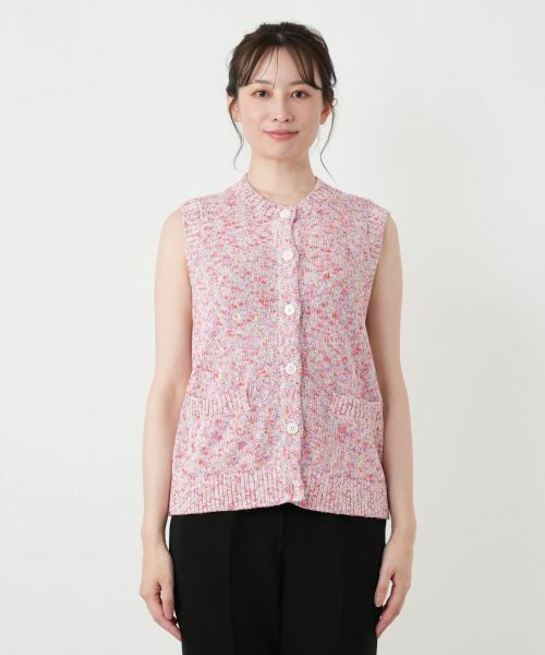 Leilian / レリアン テーラードジャケット | メランジニットベスト | 詳細17