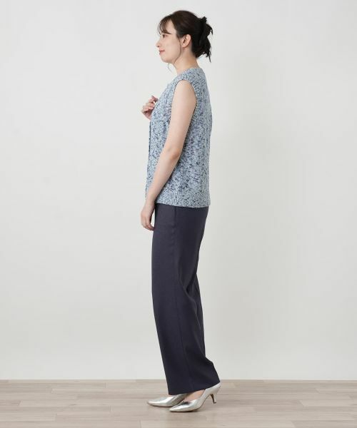 Leilian / レリアン テーラードジャケット | メランジニットベスト | 詳細7