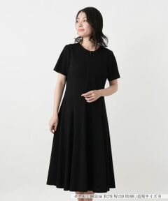 Leilian / レリアン ドレス | クルーネックフレアワンピース