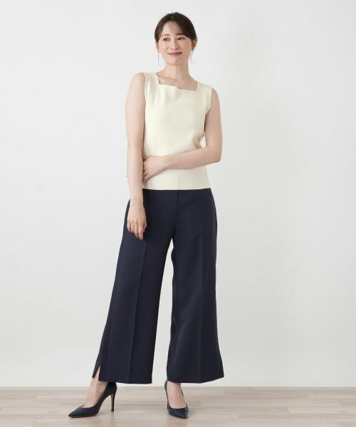 Leilian / レリアン カットソー | スクエアネックタンクトップ【Leilian WHITE LABEL】 | 詳細1