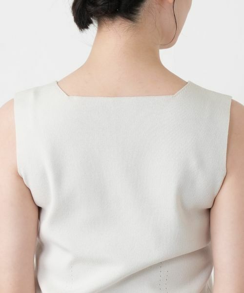 Leilian / レリアン カットソー | スクエアネックタンクトップ【Leilian WHITE LABEL】 | 詳細14