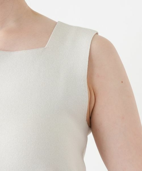 Leilian / レリアン カットソー | スクエアネックタンクトップ【Leilian WHITE LABEL】 | 詳細15