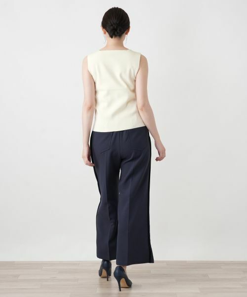 Leilian / レリアン カットソー | スクエアネックタンクトップ【Leilian WHITE LABEL】 | 詳細3