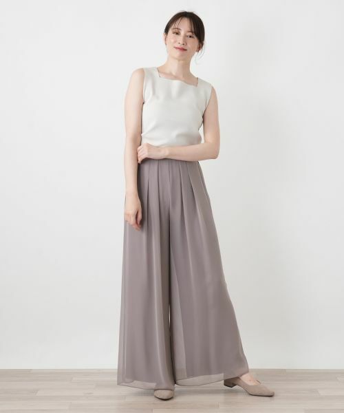 Leilian / レリアン カットソー | スクエアネックタンクトップ【Leilian WHITE LABEL】 | 詳細7