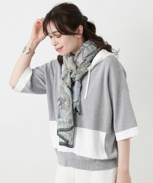 Leilian / レリアン マフラー・ショール・スヌード・ストール | ペイズリー柄大判ストール 【BINDA】 | 詳細2