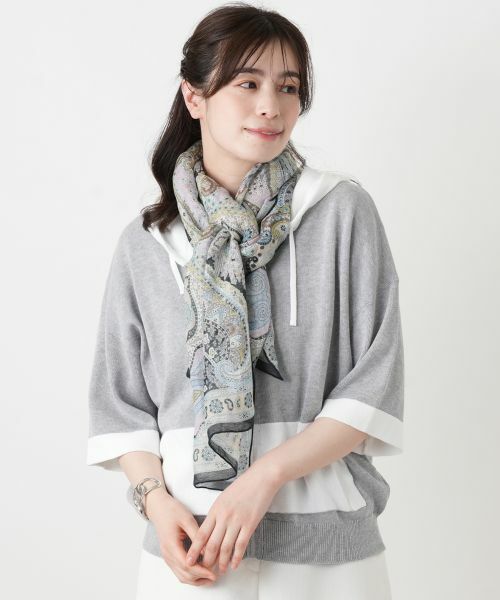Leilian / レリアン マフラー・ショール・スヌード・ストール | ペイズリー柄大判ストール 【BINDA】 | 詳細3