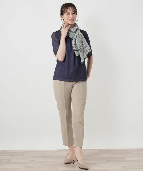 Leilian / レリアン マフラー・ショール・スヌード・ストール | ペイズリー柄大判ストール 【BINDA】 | 詳細4