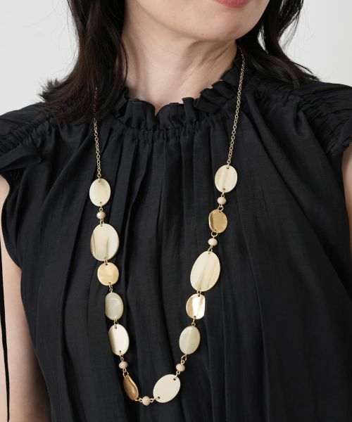 Leilian / レリアン ネックレス・ペンダント・チョーカー | オーバルパーツロングネックレス | 詳細3