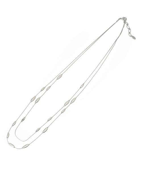 Leilian / レリアン ネックレス・ペンダント・チョーカー | 2連ロングネックレス（アッシュグレー）