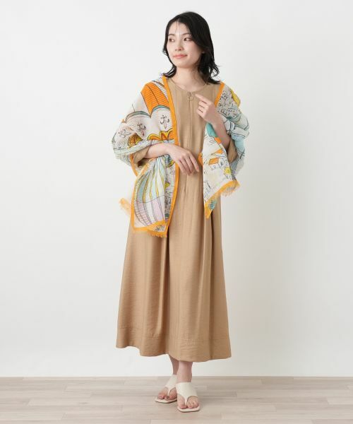 Leilian / レリアン マフラー・ショール・スヌード・ストール | バルーン柄ストール | 詳細2