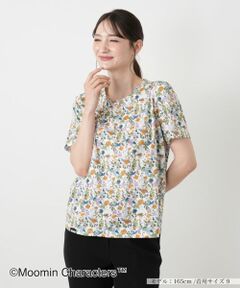 Leilian / レリアン カットソー | ムーミン柄クルーネックTシャツ