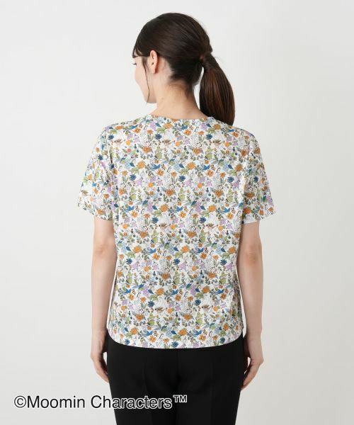 Leilian / レリアン カットソー | ムーミン柄クルーネックTシャツ | 詳細9