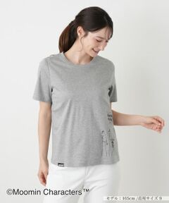 Leilian / レリアン カットソー | ムーミン刺繍クルーネックTシャツ
