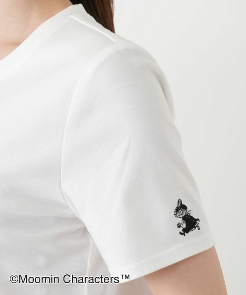 Leilian / レリアン カットソー | ムーミン刺繍クルーネックTシャツ | 詳細12