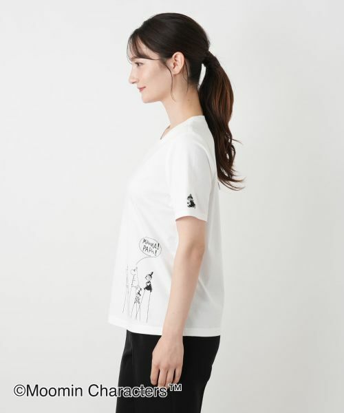 Leilian / レリアン カットソー | ムーミン刺繍クルーネックTシャツ | 詳細8