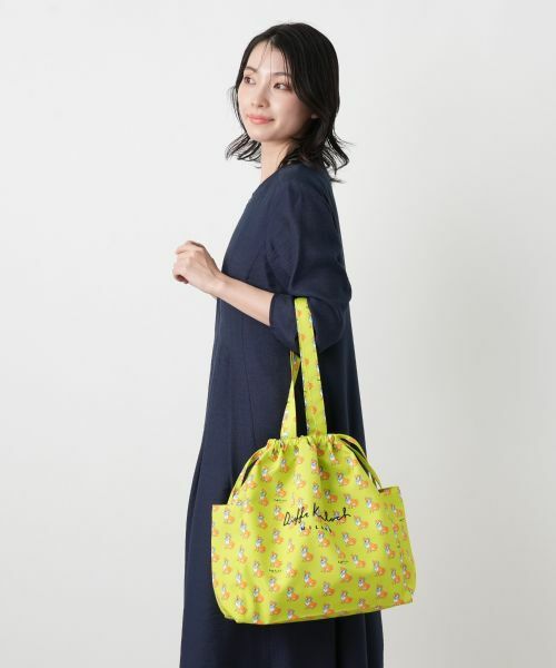 Leilian / レリアン トートバッグ | プリント巾着トートバッグ | 詳細11