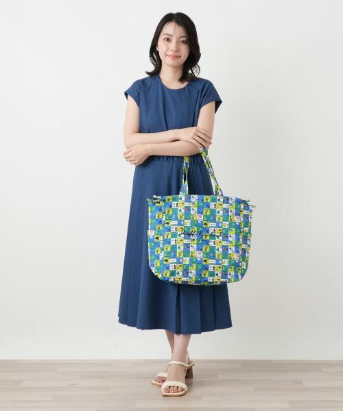 Leilian / レリアン トートバッグ | プリント巾着トートバッグ | 詳細14