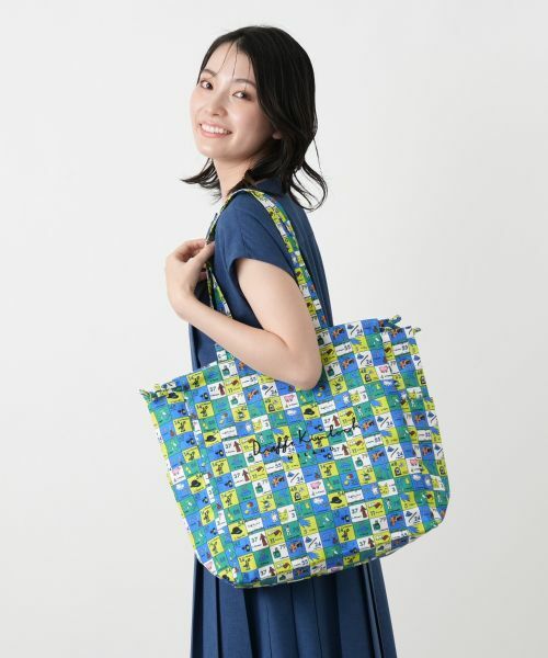 Leilian / レリアン トートバッグ | プリント巾着トートバッグ | 詳細15