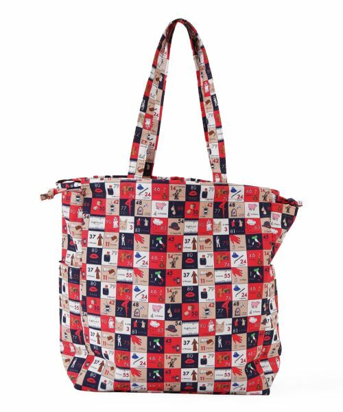 Leilian / レリアン トートバッグ | プリント巾着トートバッグ | 詳細5