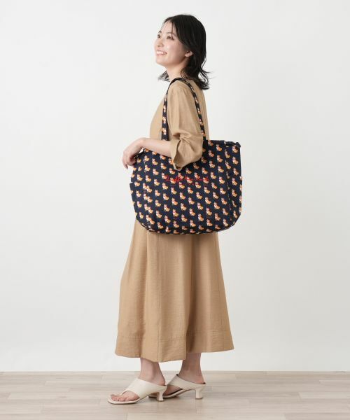 Leilian / レリアン トートバッグ | プリント巾着トートバッグ | 詳細8