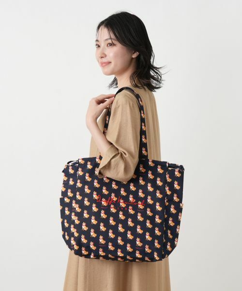 Leilian / レリアン トートバッグ | プリント巾着トートバッグ | 詳細9