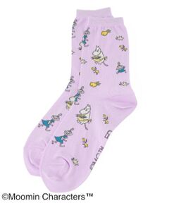 Leilian / レリアン ソックス | ムーミン柄クルーソックス