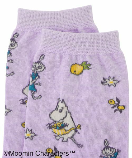 Leilian / レリアン ソックス | ムーミン柄クルーソックス | 詳細1