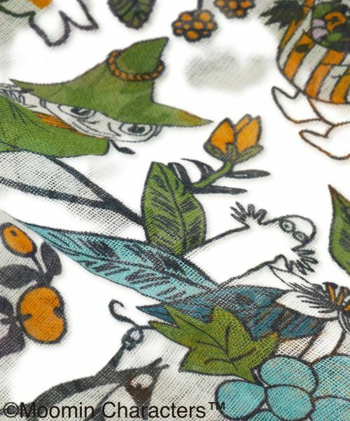 Leilian / レリアン マフラー・ショール・スヌード・ストール | ムーミン柄ストール | 詳細2