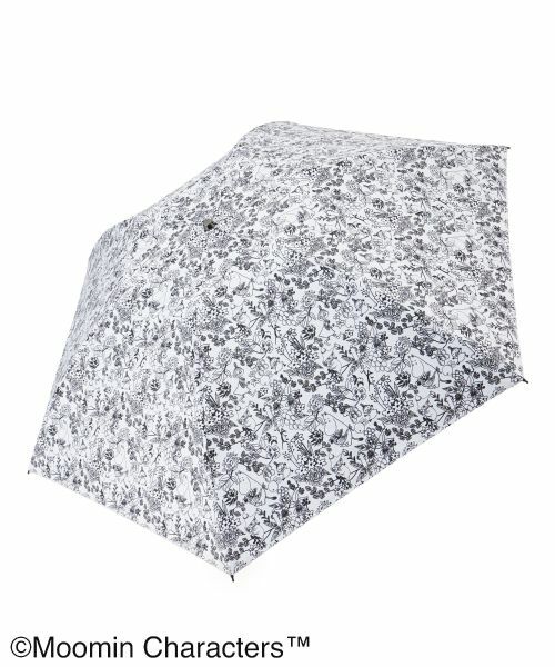 Leilian / レリアン 傘 | ムーミン柄晴雨兼用折り畳み傘（アイボリー）