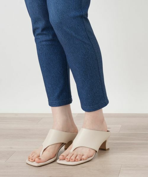 Leilian / レリアン その他パンツ | デニム風クロップドパンツ | 詳細12