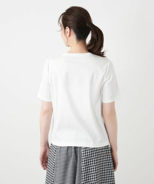 Leilian / レリアン カットソー | 【接触冷感】プリントクルーネックTシャツ | 詳細6
