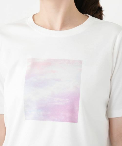 Leilian / レリアン カットソー | 【接触冷感】プリントクルーネックTシャツ | 詳細7