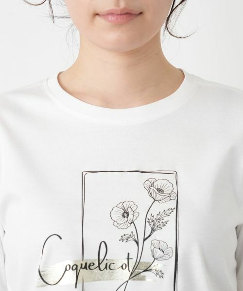 Leilian / レリアン Tシャツ | 【接触冷感】プリントクルーネックTシャツ | 詳細10