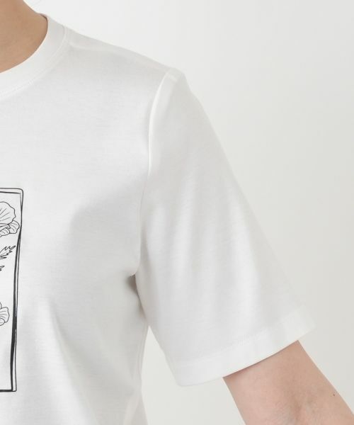 Leilian / レリアン Tシャツ | 【接触冷感】プリントクルーネックTシャツ | 詳細12